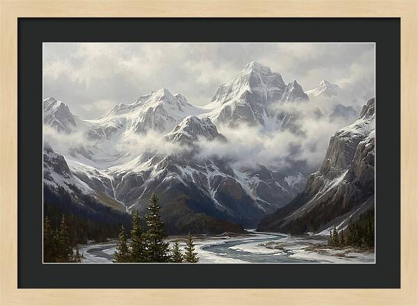 Snowcapped Mountain Majesty
