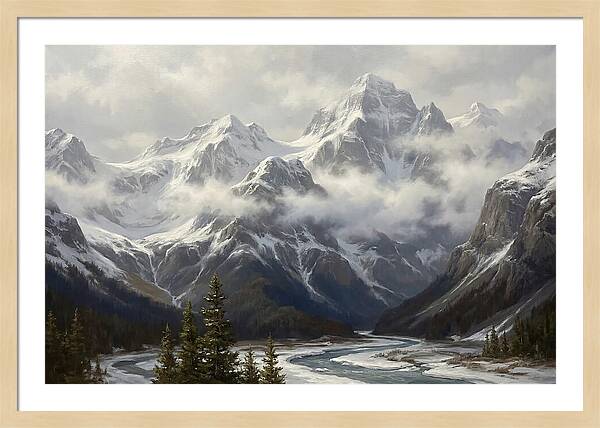 Snowcapped Mountain Majesty
