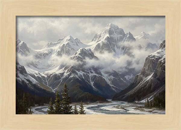 Snowcapped Mountain Majesty