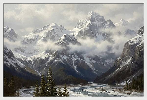 Snowcapped Mountain Majesty