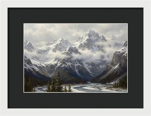 Snowcapped Mountain Majesty