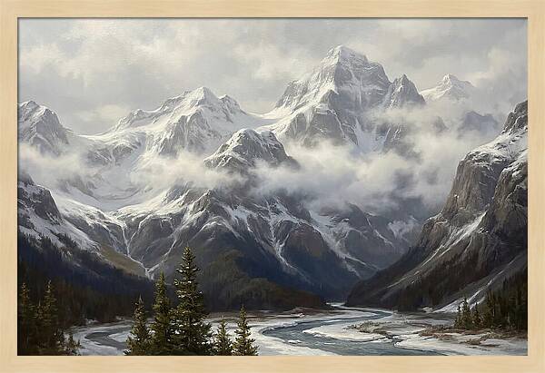 Snowcapped Mountain Majesty