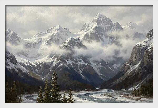 Snowcapped Mountain Majesty