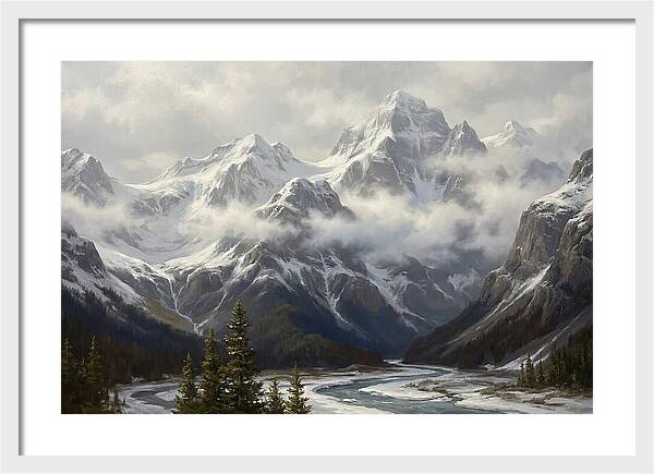 Snowcapped Mountain Majesty