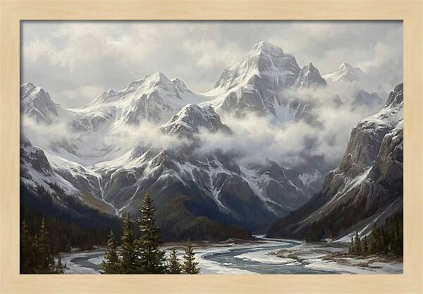 Snowcapped Mountain Majesty
