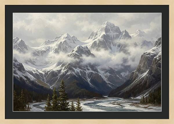Snowcapped Mountain Majesty