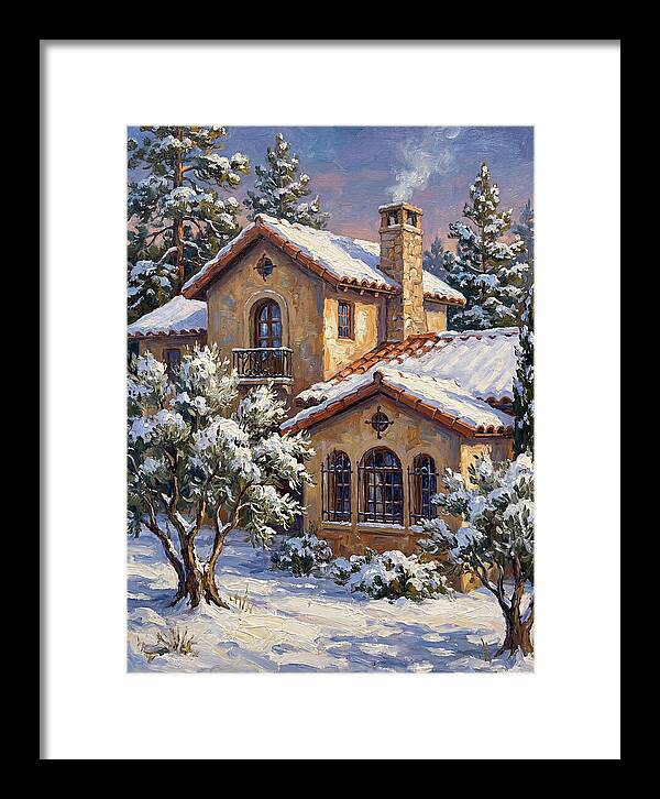 Snowcovered Mediterranean Cabin