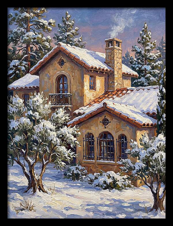 Snowcovered Mediterranean Cabin