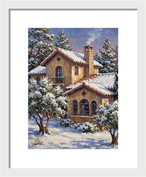 Snowcovered Mediterranean Cabin