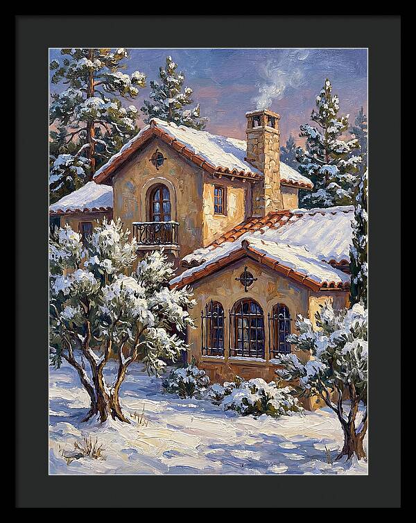 Snowcovered Mediterranean Cabin