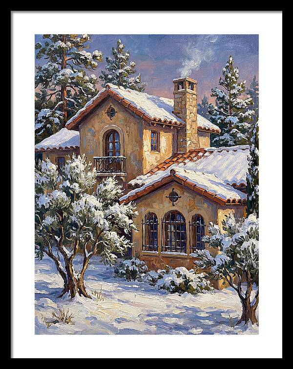 Snowcovered Mediterranean Cabin