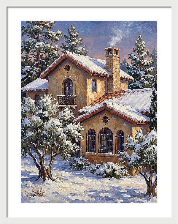 Snowcovered Mediterranean Cabin