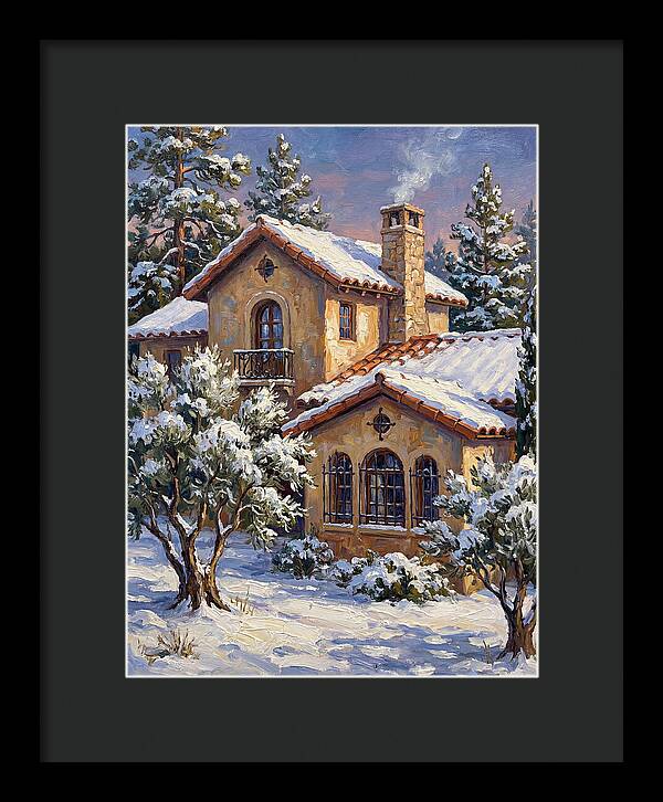 Snowcovered Mediterranean Cabin