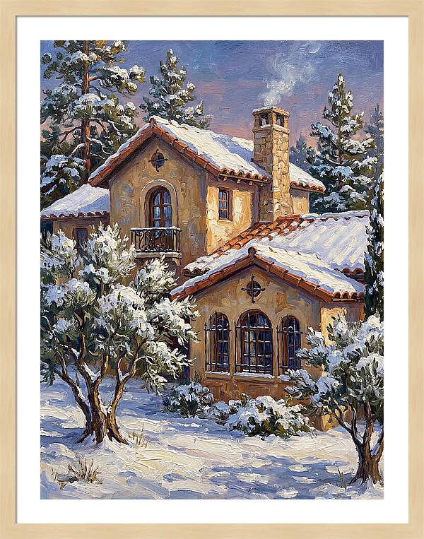 Snowcovered Mediterranean Cabin
