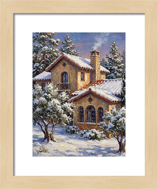 Snowcovered Mediterranean Cabin