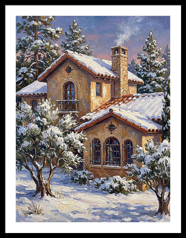 Snowcovered Mediterranean Cabin