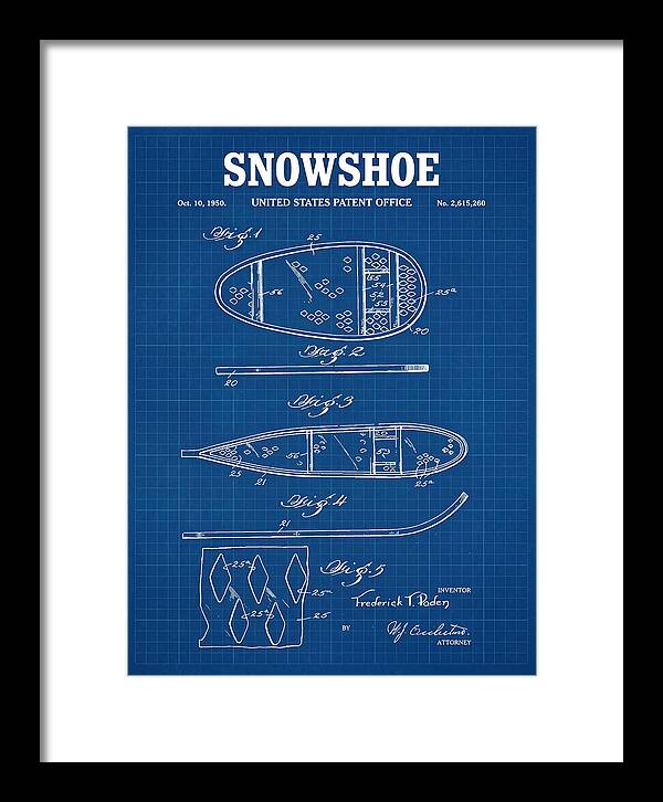 Snowshoe Blueprint Patent Us2615260a