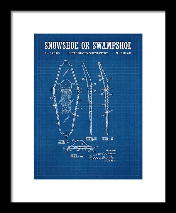 Snowshoe Or Swampshoe Blueprint Patent Us2515070a