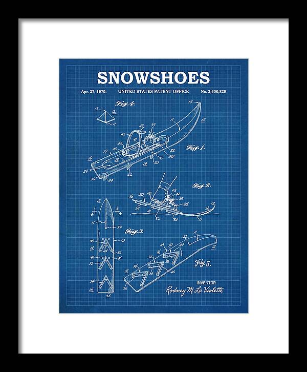 Snowshoes Blueprint Patent Us3600829a
