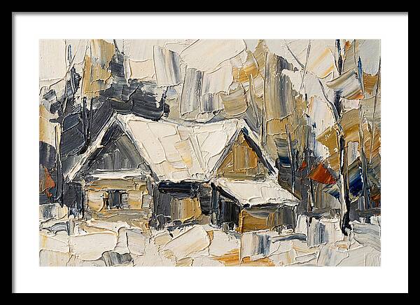 Snowy Cabin In Winter