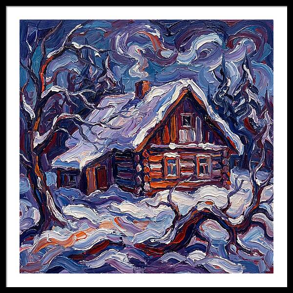 Snowy Cabin Serenity