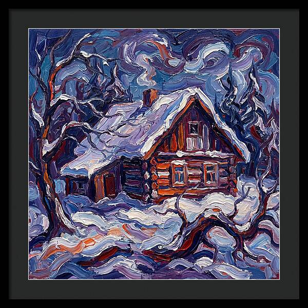 Snowy Cabin Serenity