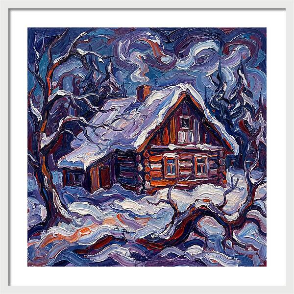 Snowy Cabin Serenity