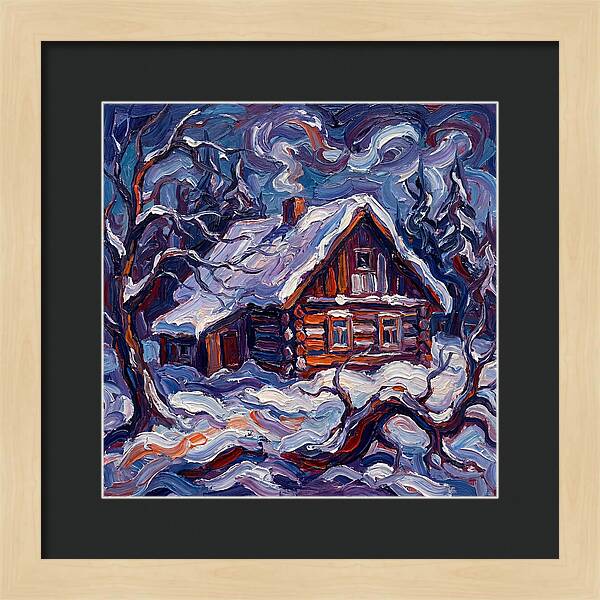 Snowy Cabin Serenity