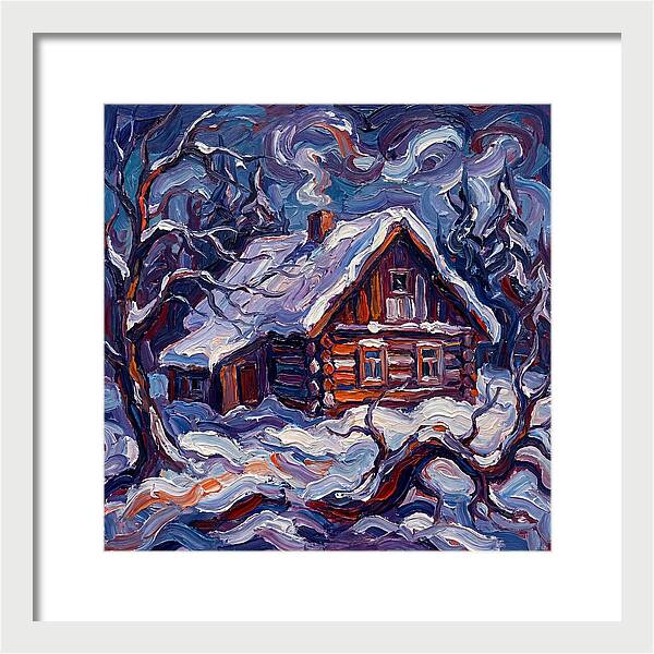 Snowy Cabin Serenity