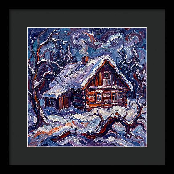 Snowy Cabin Serenity