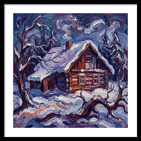 Snowy Cabin Serenity