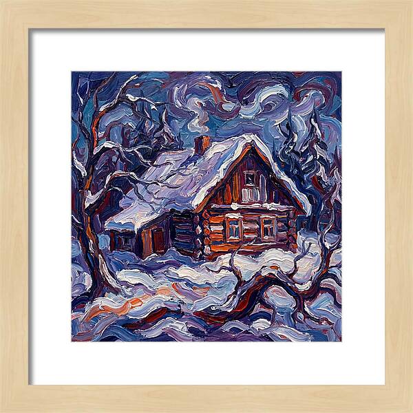 Snowy Cabin Serenity