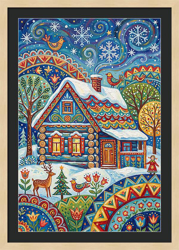 Snowy Cabin Wonderland