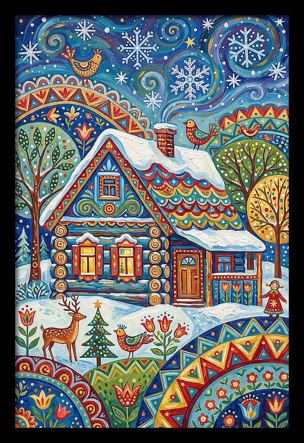 Snowy Cabin Wonderland