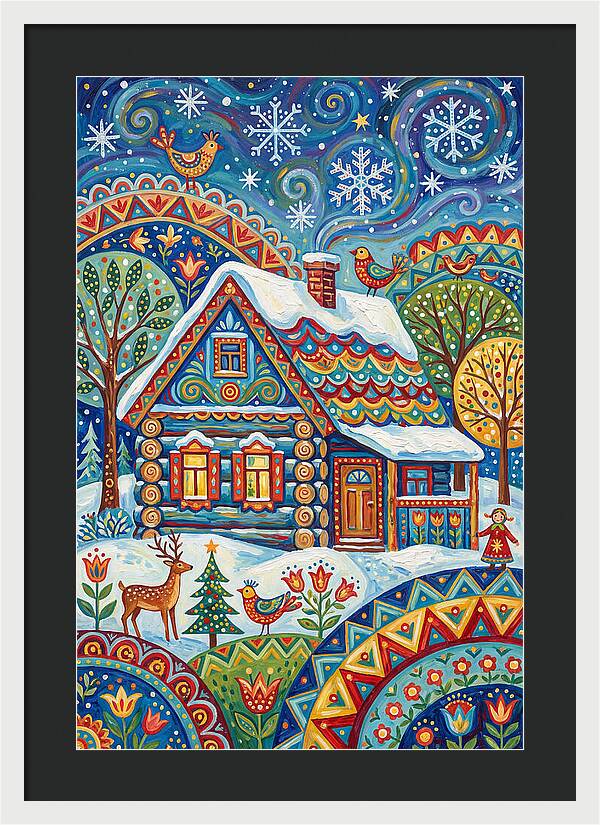 Snowy Cabin Wonderland