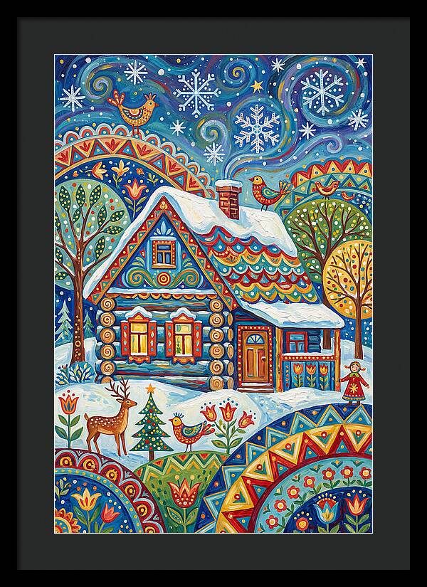 Snowy Cabin Wonderland