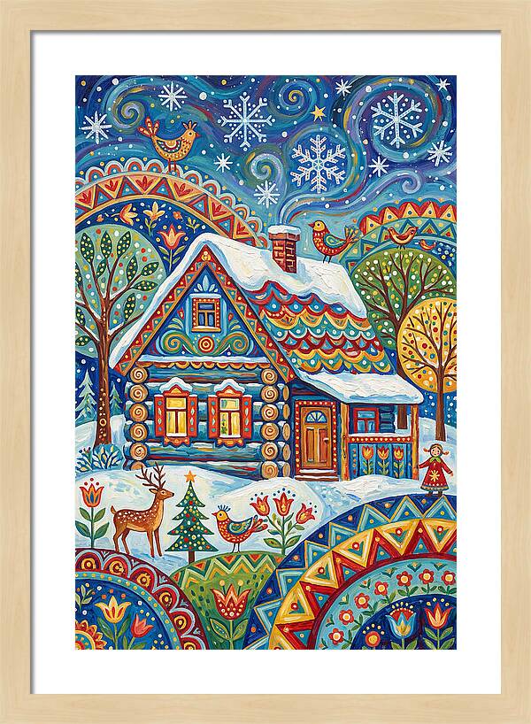 Snowy Cabin Wonderland