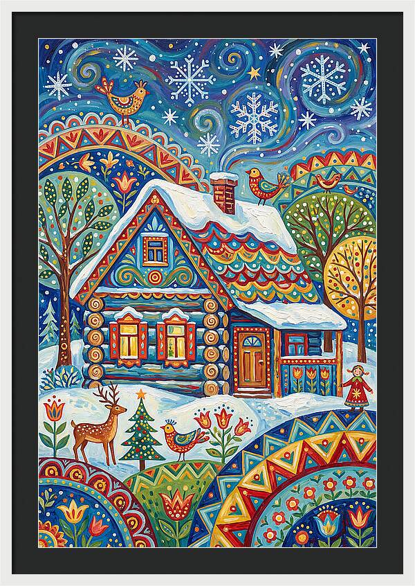 Snowy Cabin Wonderland