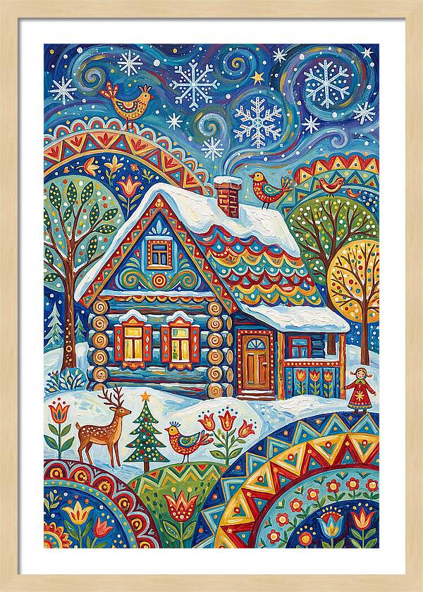 Snowy Cabin Wonderland