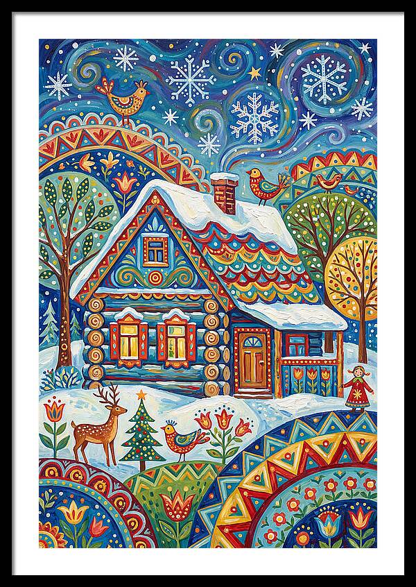 Snowy Cabin Wonderland