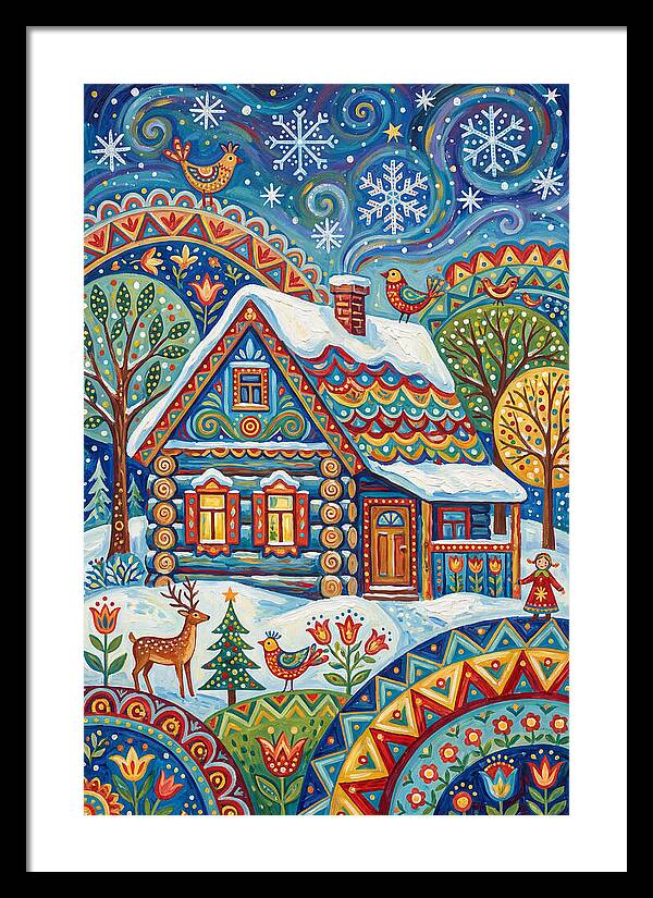 Snowy Cabin Wonderland