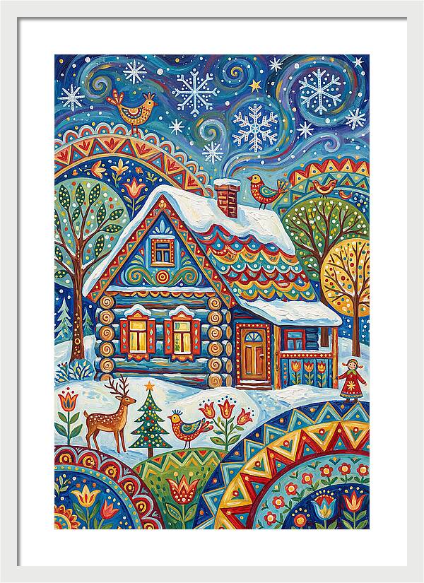 Snowy Cabin Wonderland