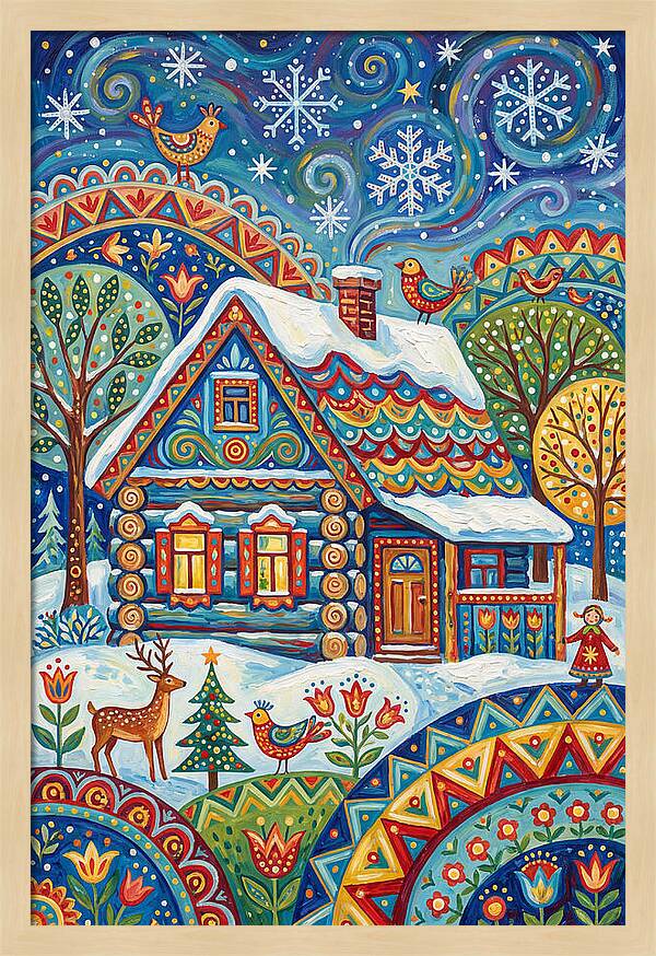 Snowy Cabin Wonderland
