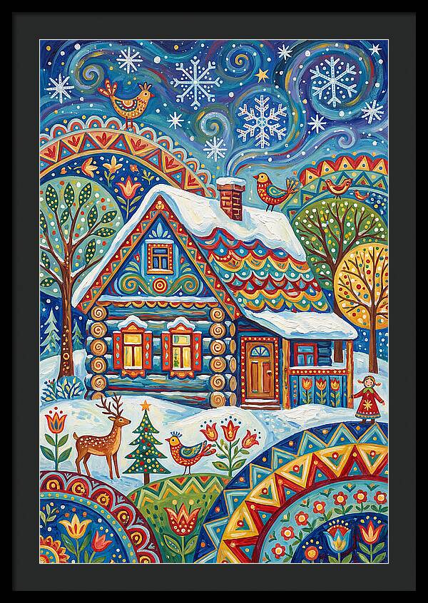 Snowy Cabin Wonderland