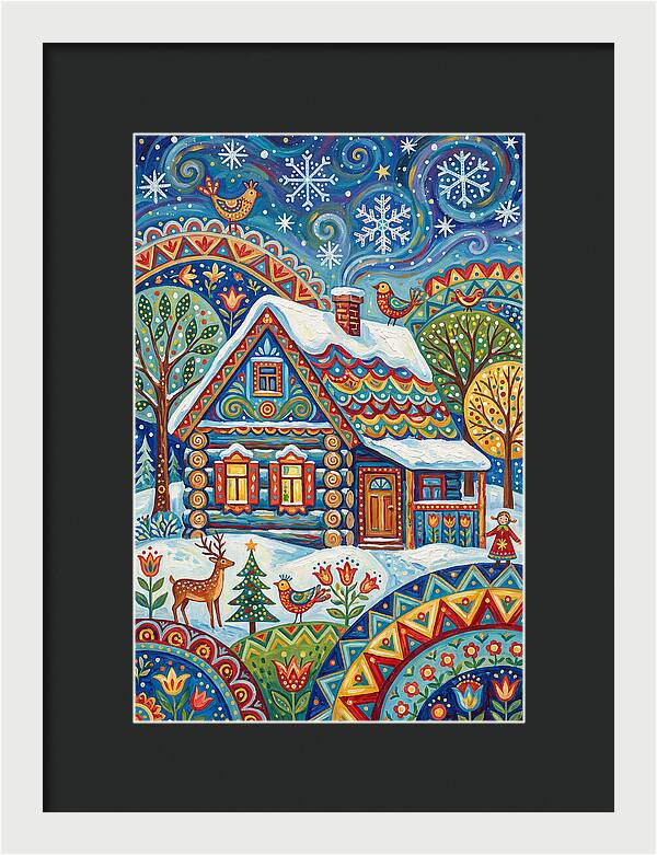 Snowy Cabin Wonderland