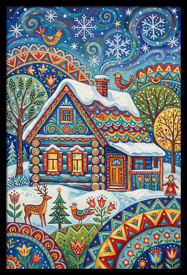 Snowy Cabin Wonderland
