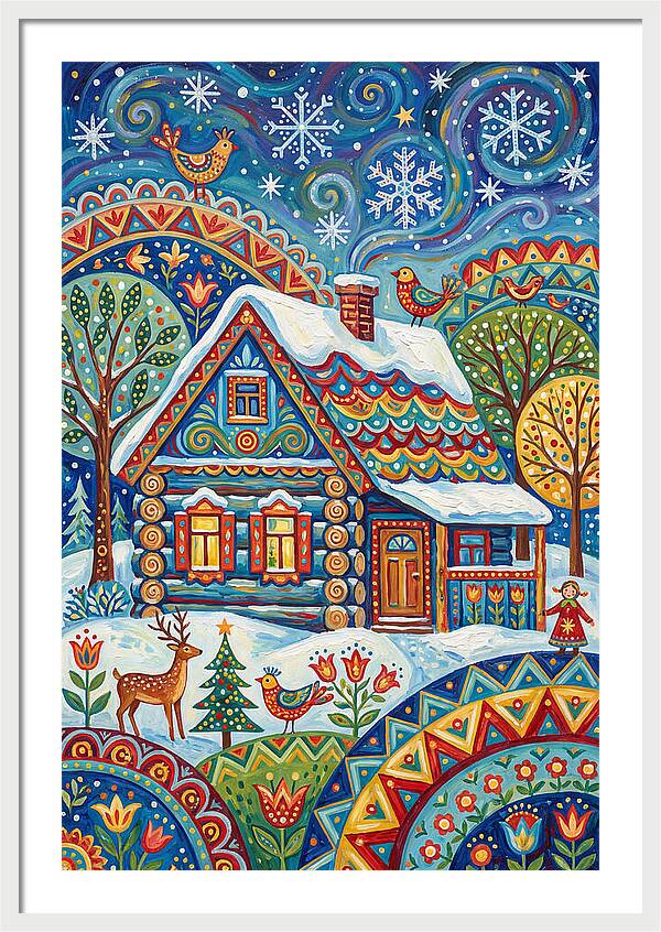 Snowy Cabin Wonderland
