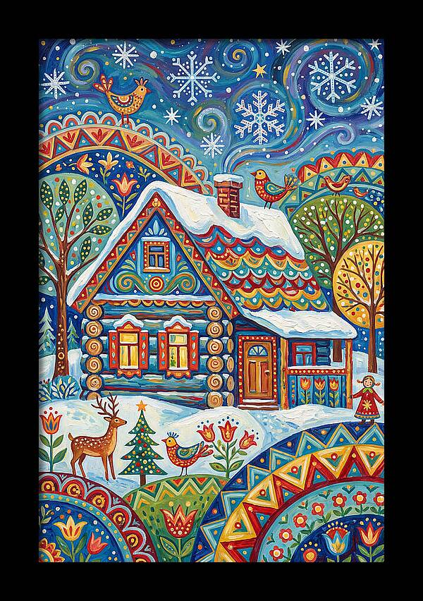 Snowy Cabin Wonderland