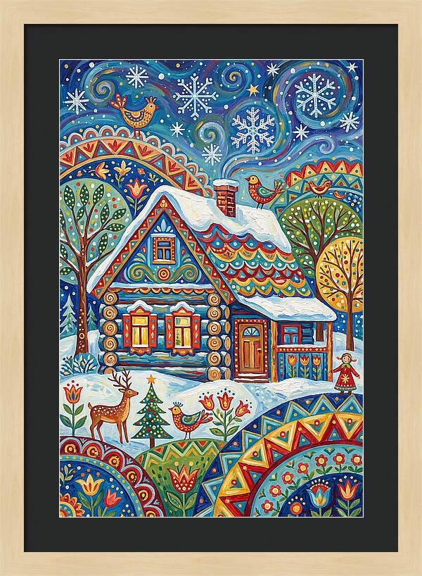 Snowy Cabin Wonderland