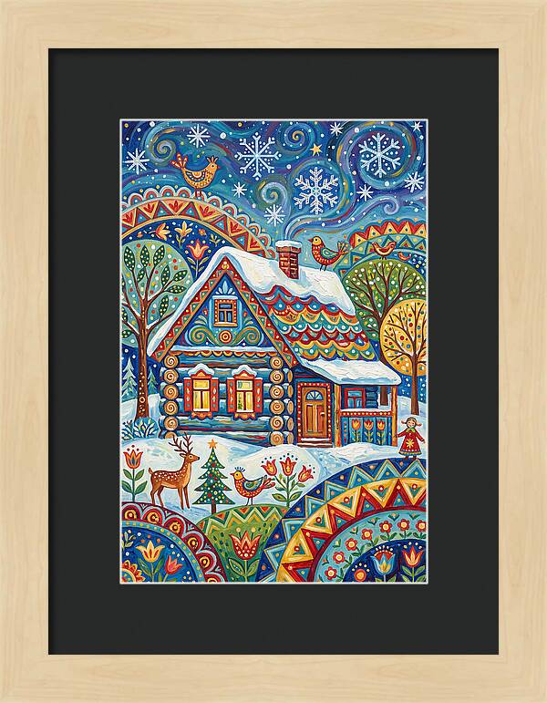 Snowy Cabin Wonderland